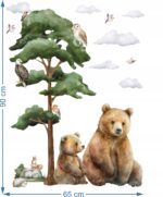 Naklejki na ścianę dla dzieci Las Zwierzęta Forest - obrazek 3