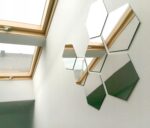 Lustro dekoracyjne Hexagon,5cm 1szt - obrazek 6